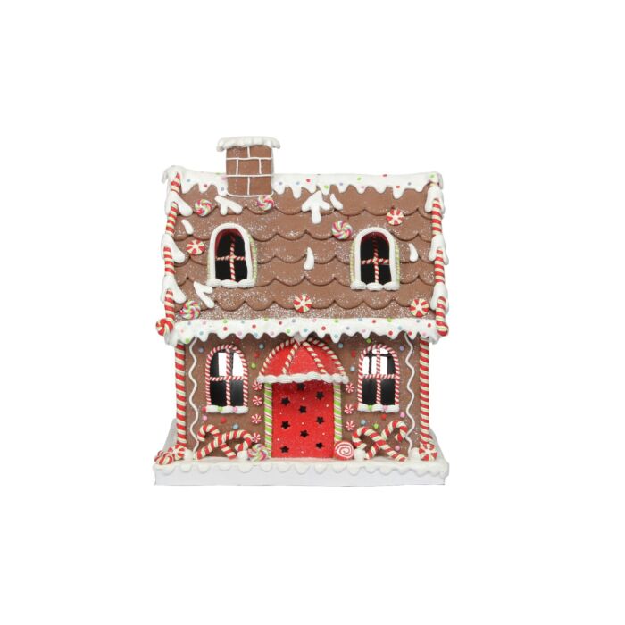 Gisela Graham Resin LED 40cm - Gingerbread House